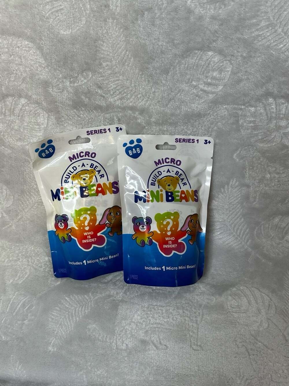 Lot of 2 Build-A-Bear Workshop Micro Mini Beans Series 1 Blind Bags